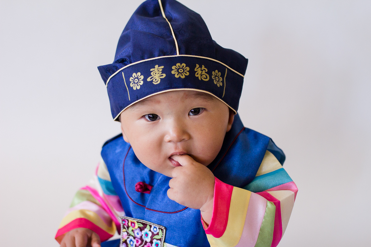 Korean First Birthday in Hanbok