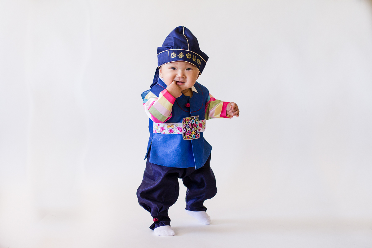 Korean First Birthday in Hanbok