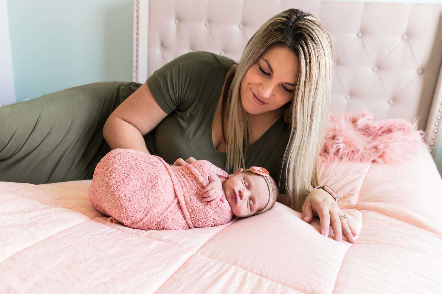 Lifestyle In-Home Newborn Photography Session | Goodyear, Arizona | Baby Harlow